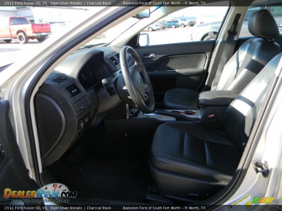 2011 Ford Fusion SEL V6 Ingot Silver Metallic / Charcoal Black Photo #7