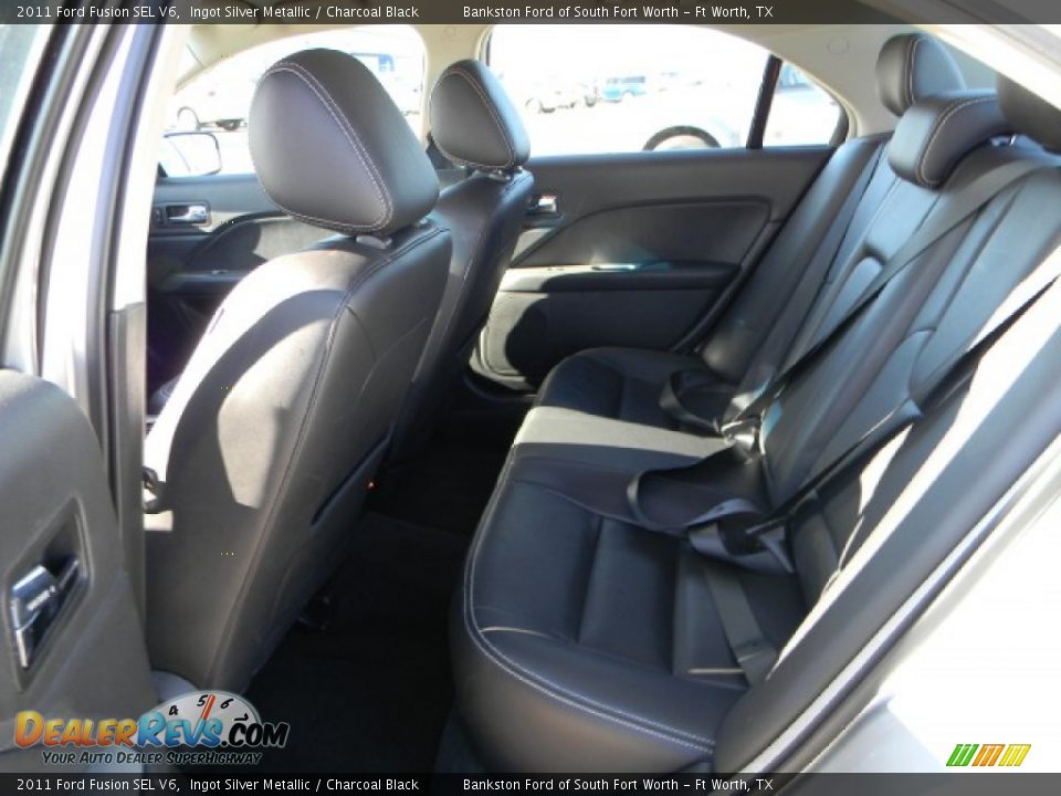 2011 Ford Fusion SEL V6 Ingot Silver Metallic / Charcoal Black Photo #8