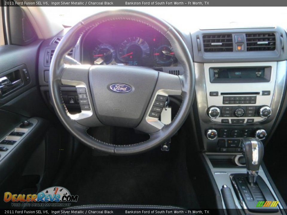 2011 Ford Fusion SEL V6 Ingot Silver Metallic / Charcoal Black Photo #9