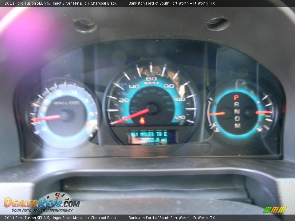 2011 Ford Fusion SEL V6 Ingot Silver Metallic / Charcoal Black Photo #10