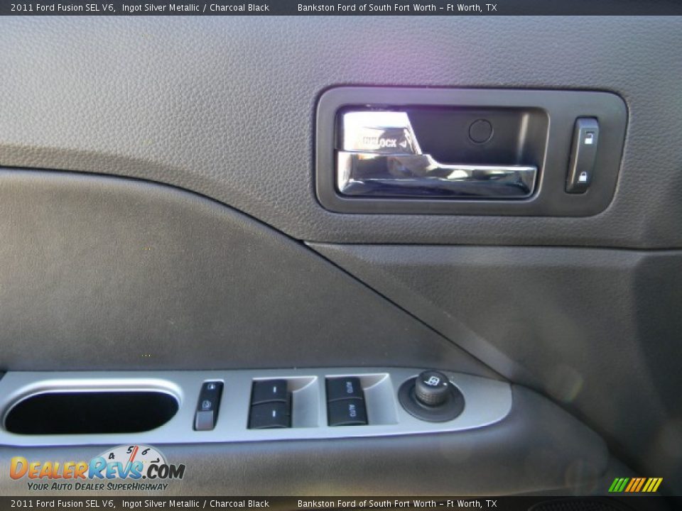 2011 Ford Fusion SEL V6 Ingot Silver Metallic / Charcoal Black Photo #11