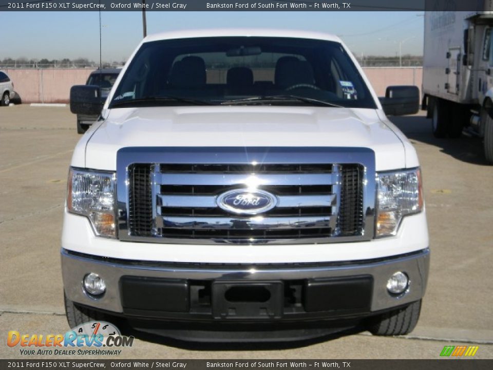 2011 Ford F150 XLT SuperCrew Oxford White / Steel Gray Photo #2