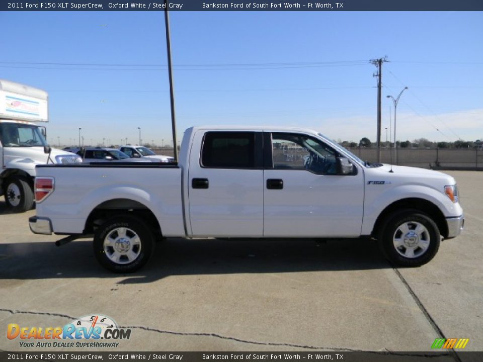 2011 Ford F150 XLT SuperCrew Oxford White / Steel Gray Photo #3