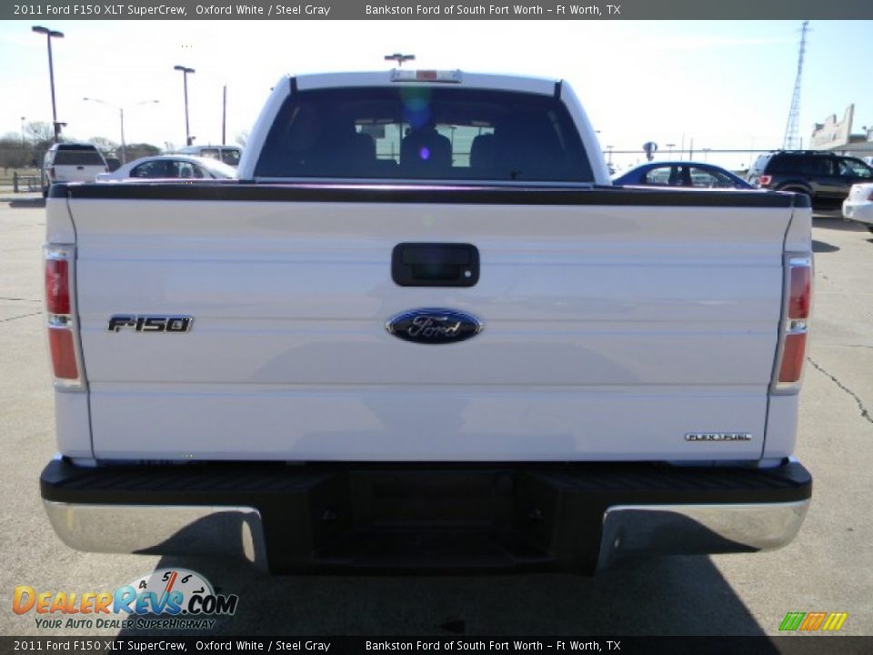 2011 Ford F150 XLT SuperCrew Oxford White / Steel Gray Photo #4