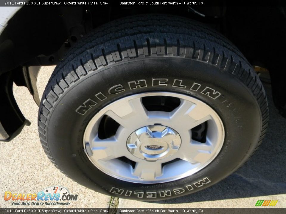 2011 Ford F150 XLT SuperCrew Oxford White / Steel Gray Photo #6