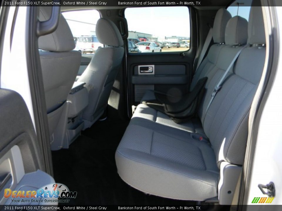 2011 Ford F150 XLT SuperCrew Oxford White / Steel Gray Photo #8