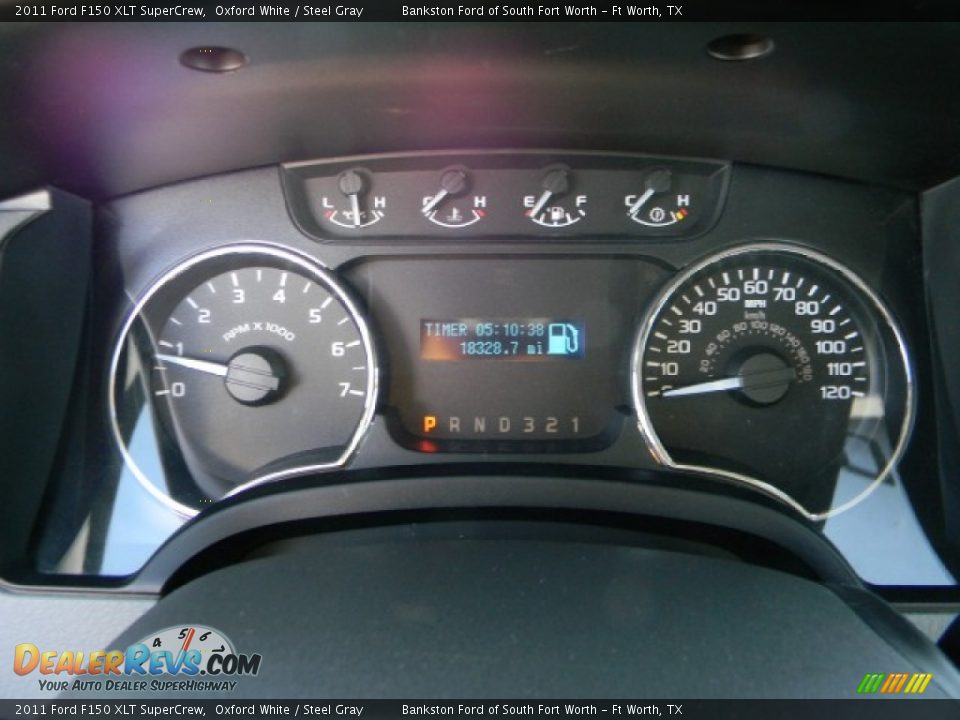 2011 Ford F150 XLT SuperCrew Oxford White / Steel Gray Photo #10