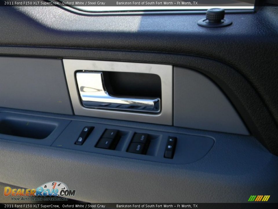 2011 Ford F150 XLT SuperCrew Oxford White / Steel Gray Photo #12