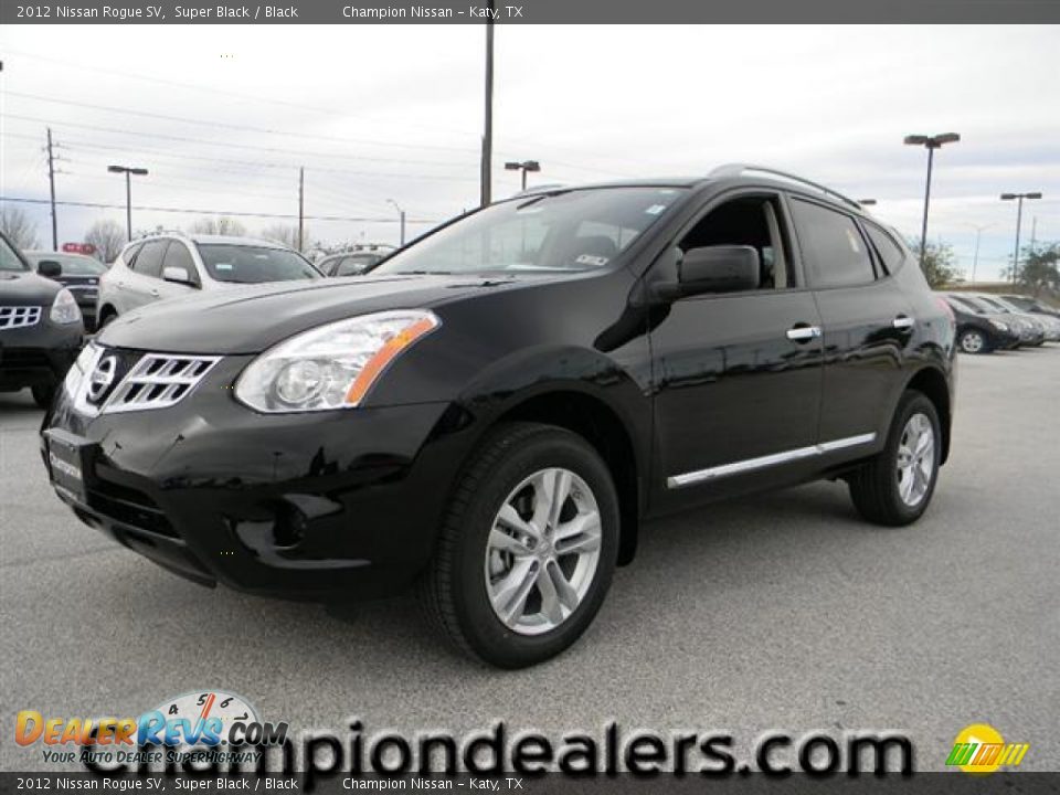 2012 Nissan Rogue SV Super Black / Black Photo #1