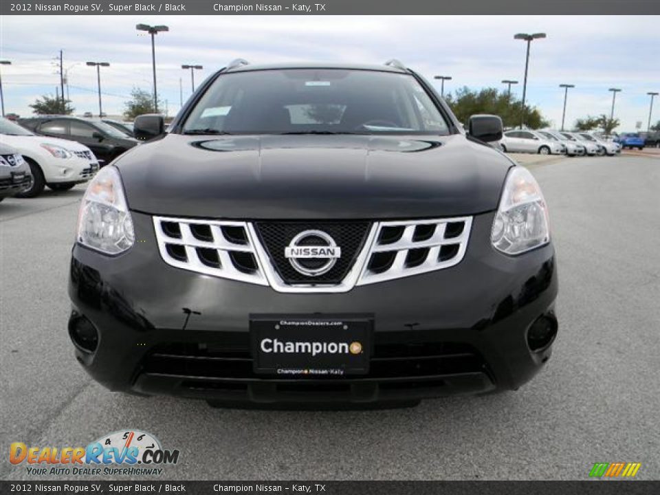 2012 Nissan Rogue SV Super Black / Black Photo #2