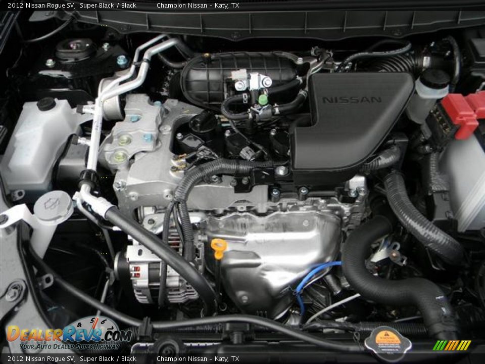 2012 Nissan Rogue SV Super Black / Black Photo #6
