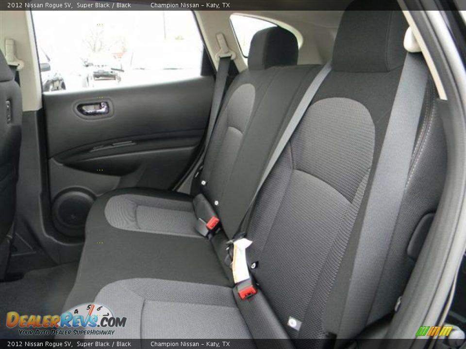 2012 Nissan Rogue SV Super Black / Black Photo #8