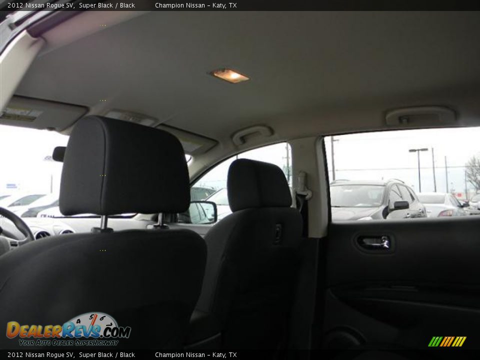 2012 Nissan Rogue SV Super Black / Black Photo #9