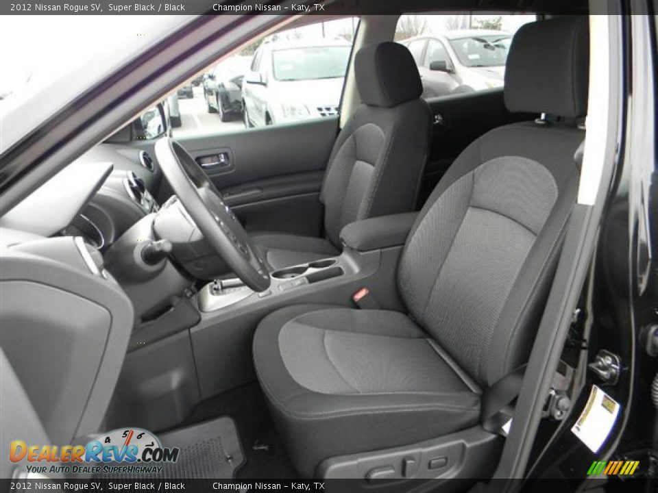 2012 Nissan Rogue SV Super Black / Black Photo #10