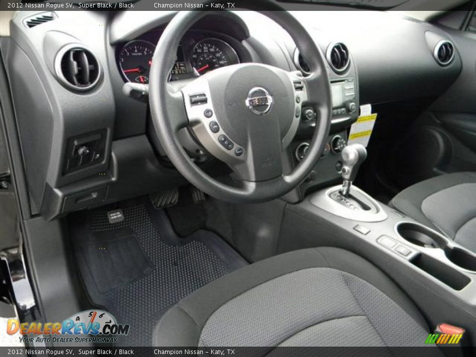 2012 Nissan Rogue SV Super Black / Black Photo #11
