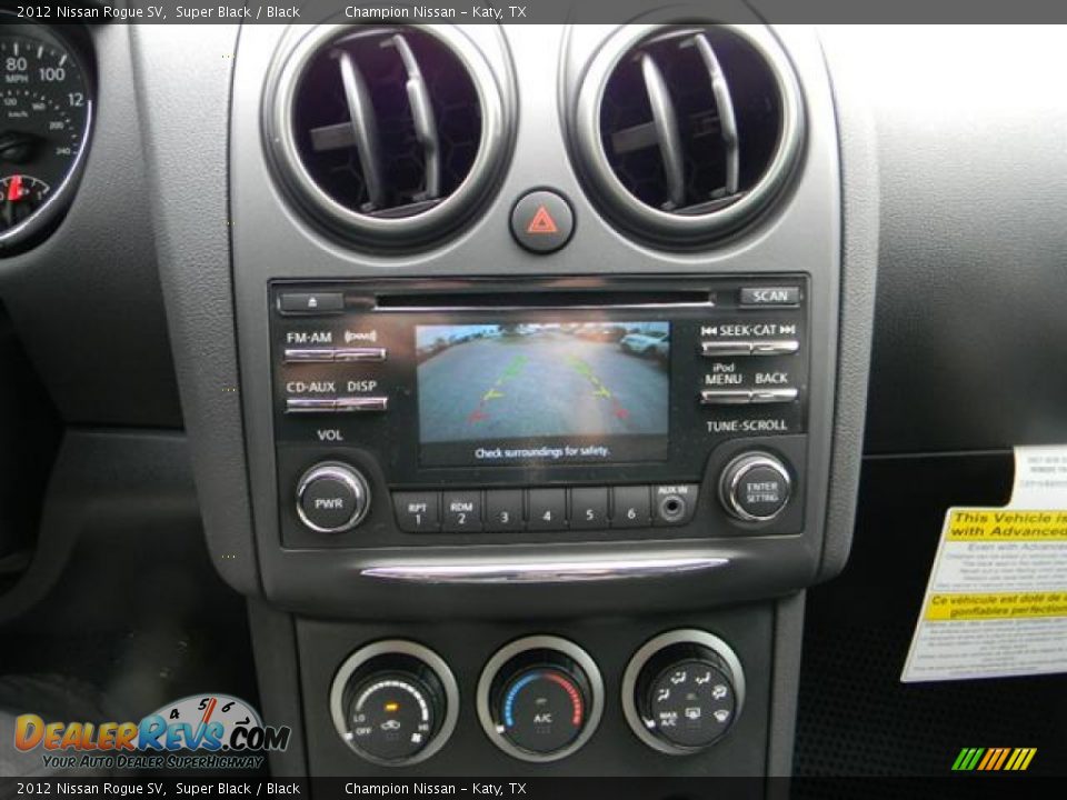 2012 Nissan Rogue SV Super Black / Black Photo #13