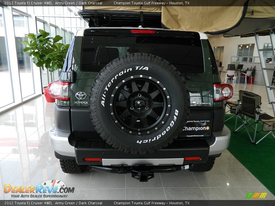 2012 Toyota FJ Cruiser 4WD Army Green / Dark Charcoal Photo #5