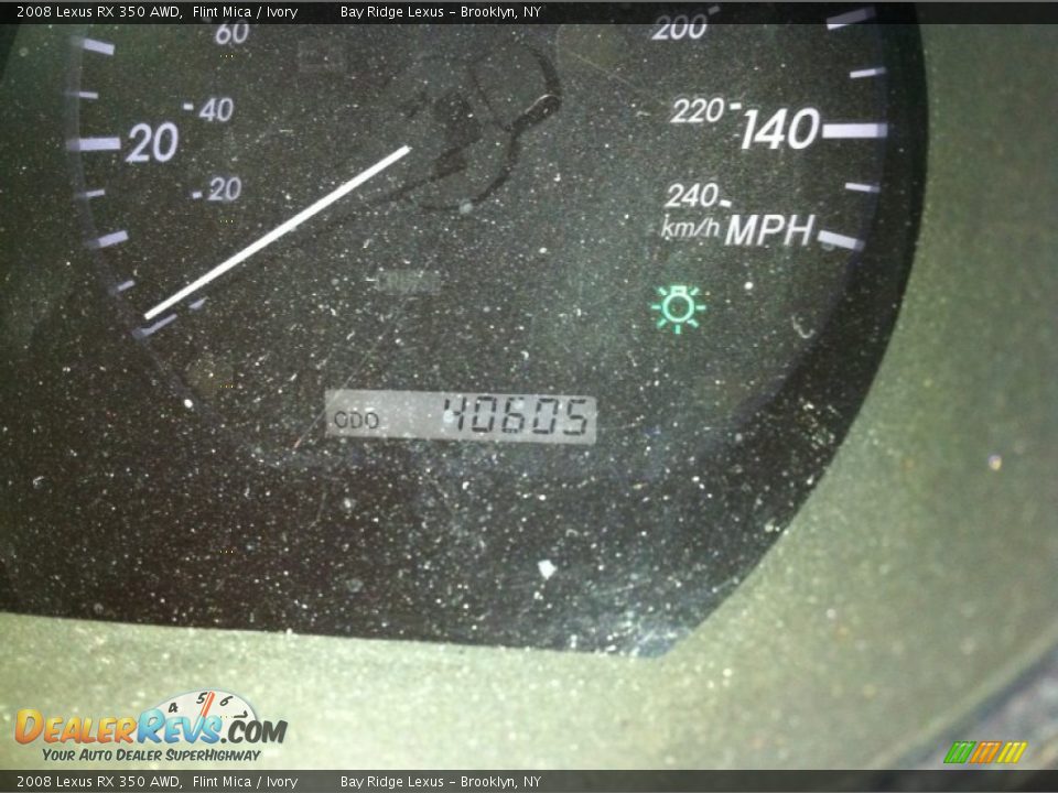 2008 Lexus RX 350 AWD Flint Mica / Ivory Photo #10