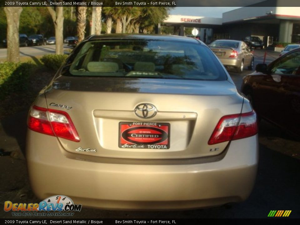 2009 Toyota Camry LE Desert Sand Metallic / Bisque Photo #6