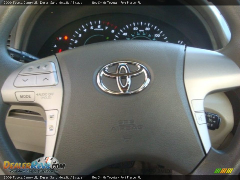 2009 Toyota Camry LE Desert Sand Metallic / Bisque Photo #12