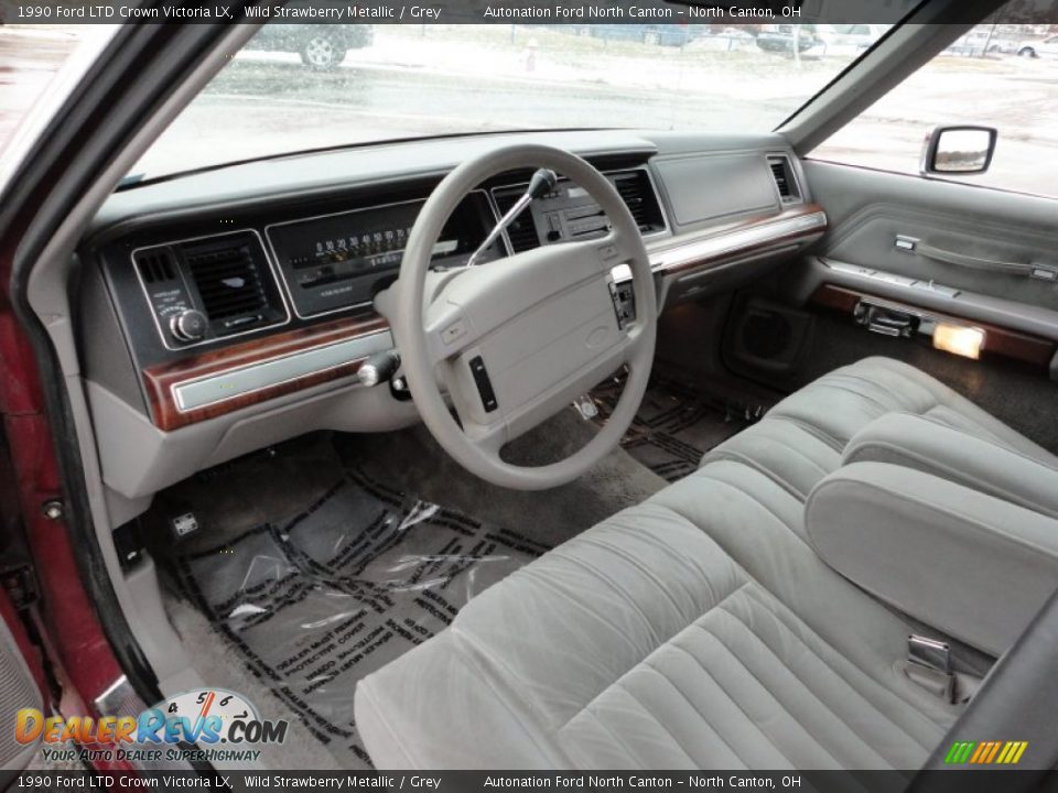 Grey Interior - 1990 Ford LTD Crown Victoria LX Photo #5