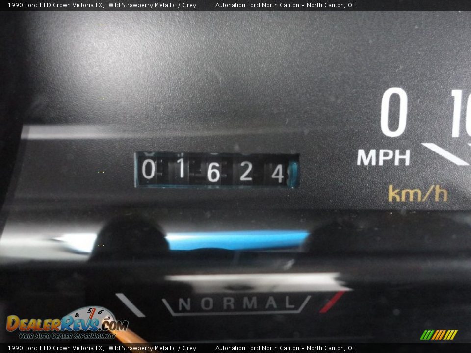 1990 Ford LTD Crown Victoria LX Wild Strawberry Metallic / Grey Photo #9