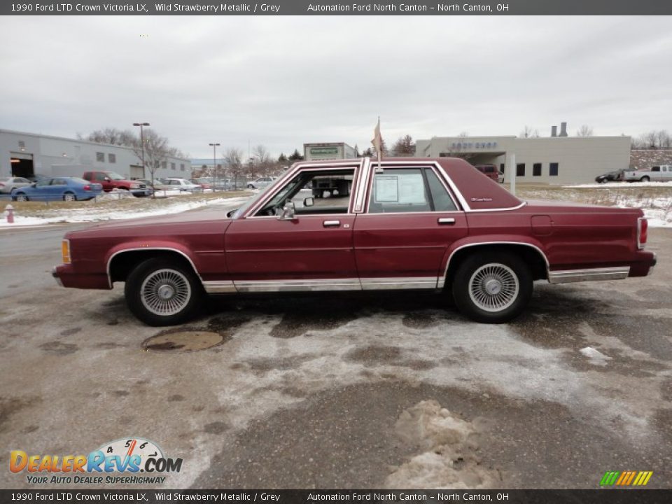Wild Strawberry Metallic 1990 Ford LTD Crown Victoria LX Photo #15