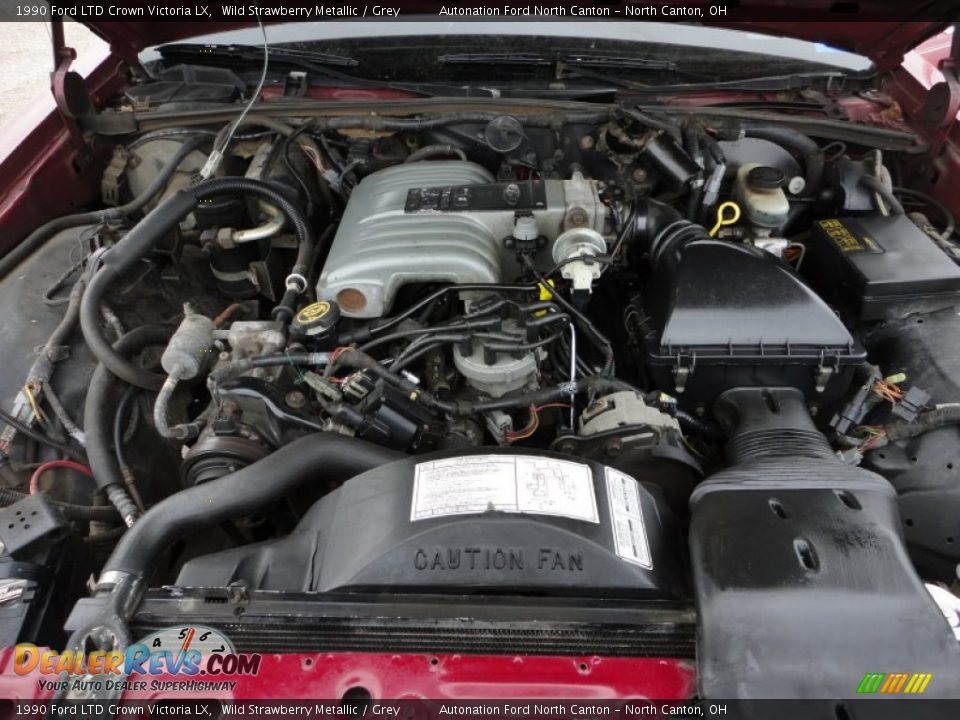 1990 Ford LTD Crown Victoria LX 5.0 Liter OHV 16-Valve V8 Engine Photo #25