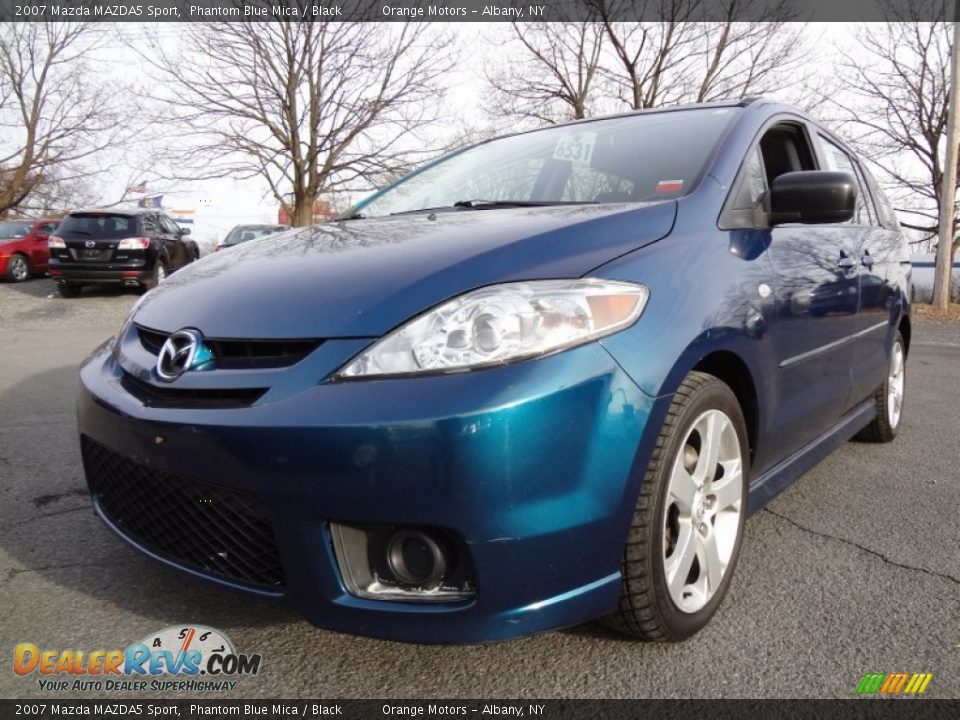 2007 Mazda MAZDA5 Sport Phantom Blue Mica / Black Photo #1