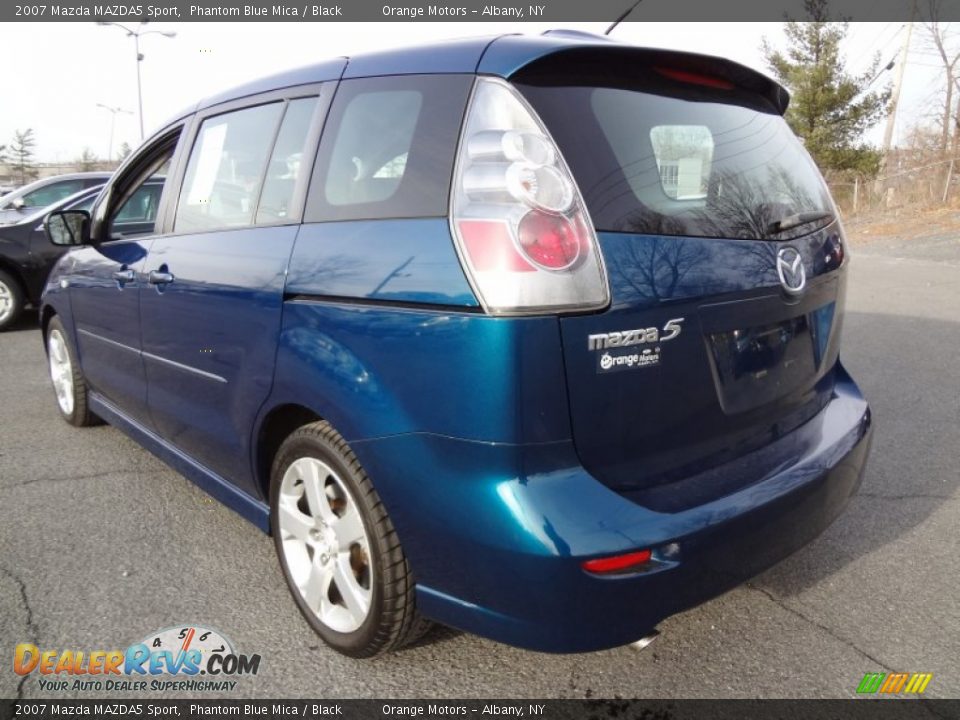 2007 Mazda MAZDA5 Sport Phantom Blue Mica / Black Photo #3