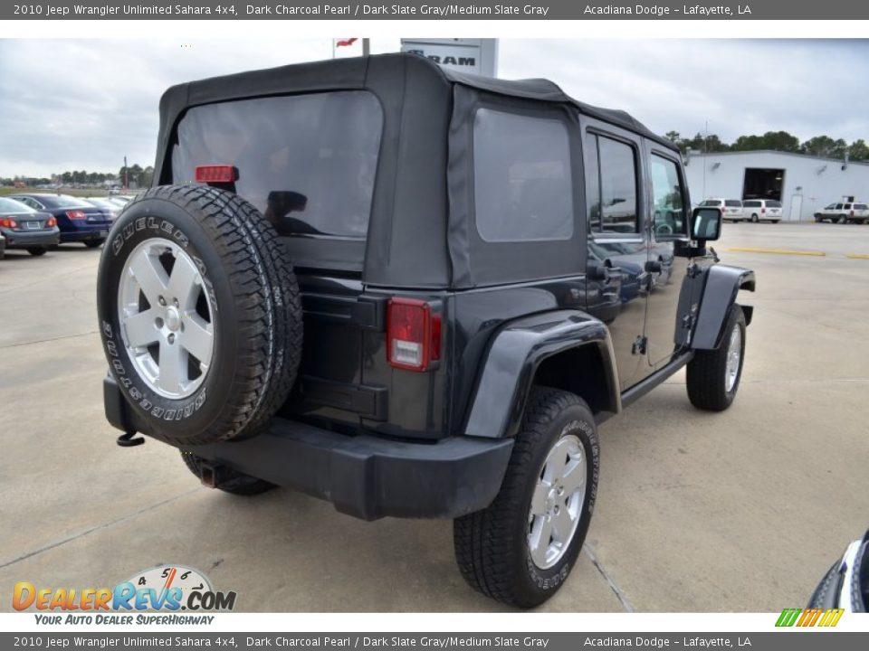 2010 Jeep Wrangler Unlimited Sahara 4x4 Dark Charcoal Pearl / Dark