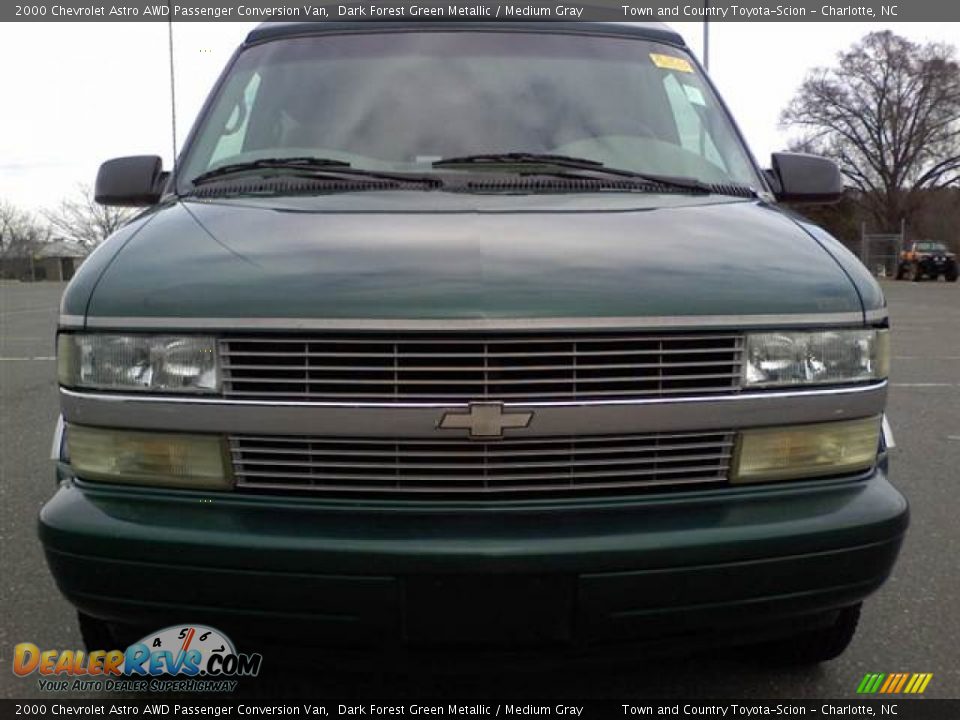 2000 Chevrolet Astro AWD Passenger Conversion Van Dark Forest Green Metallic / Medium Gray Photo #2