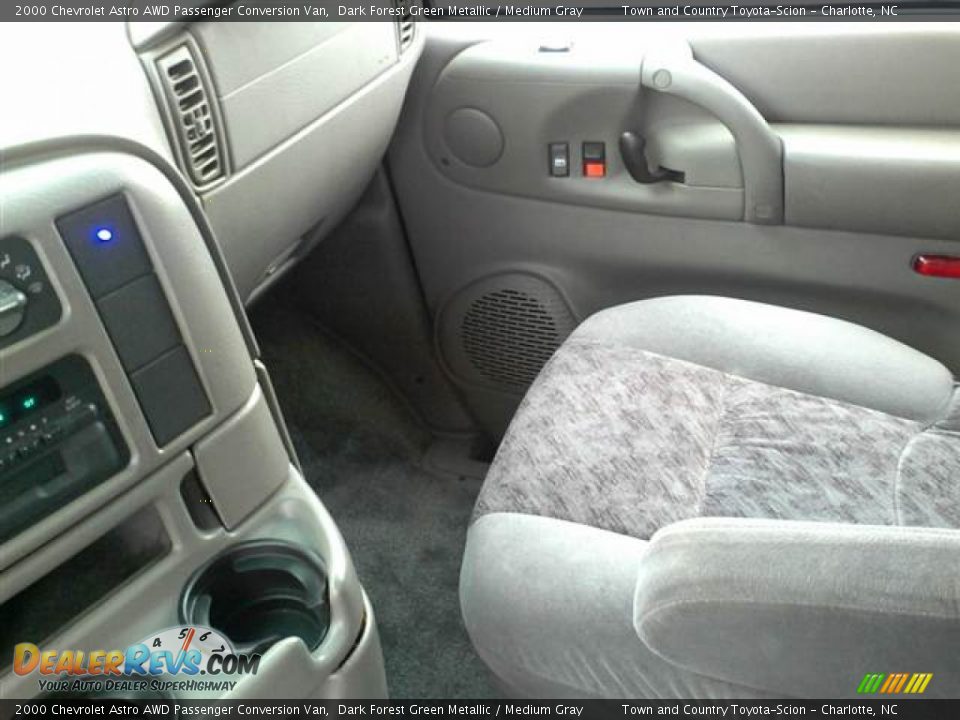 2000 Chevrolet Astro AWD Passenger Conversion Van Dark Forest Green Metallic / Medium Gray Photo #11