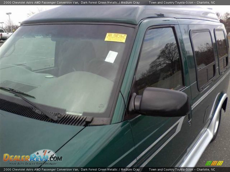 2000 Chevrolet Astro AWD Passenger Conversion Van Dark Forest Green Metallic / Medium Gray Photo #21