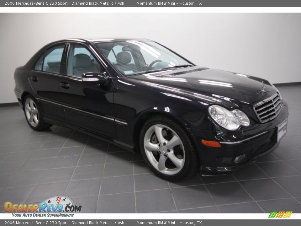 2006 Mercedes-Benz C 230 Sport Diamond Black Metallic / Ash Photo #1