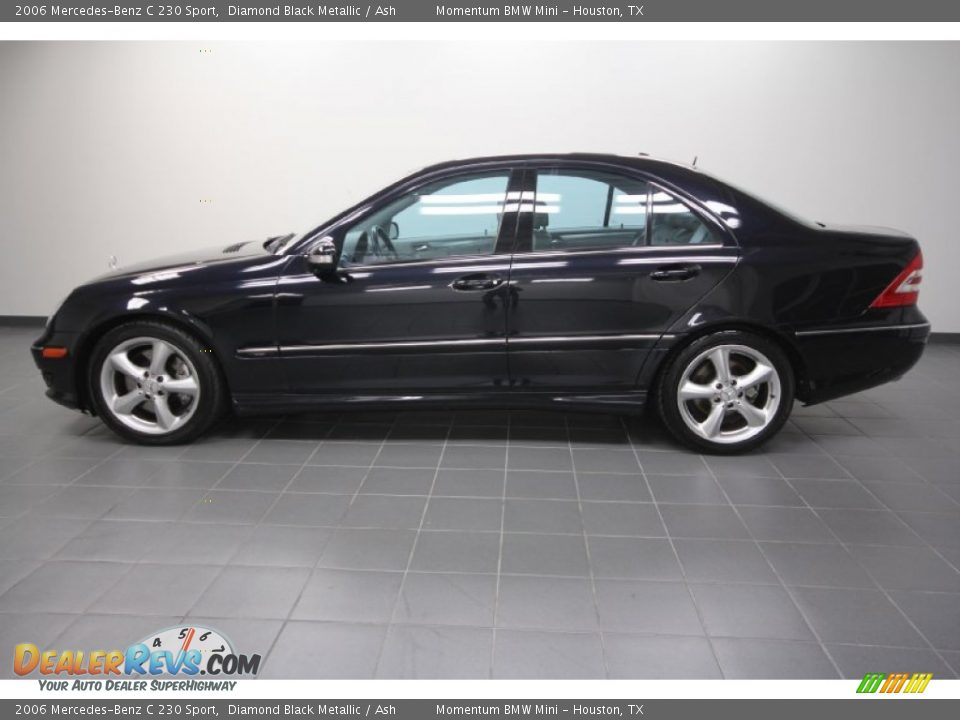 2006 Mercedes-Benz C 230 Sport Diamond Black Metallic / Ash Photo #2