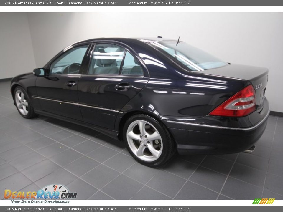2006 Mercedes-Benz C 230 Sport Diamond Black Metallic / Ash Photo #5