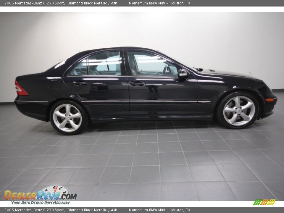 2006 Mercedes-Benz C 230 Sport Diamond Black Metallic / Ash Photo #7