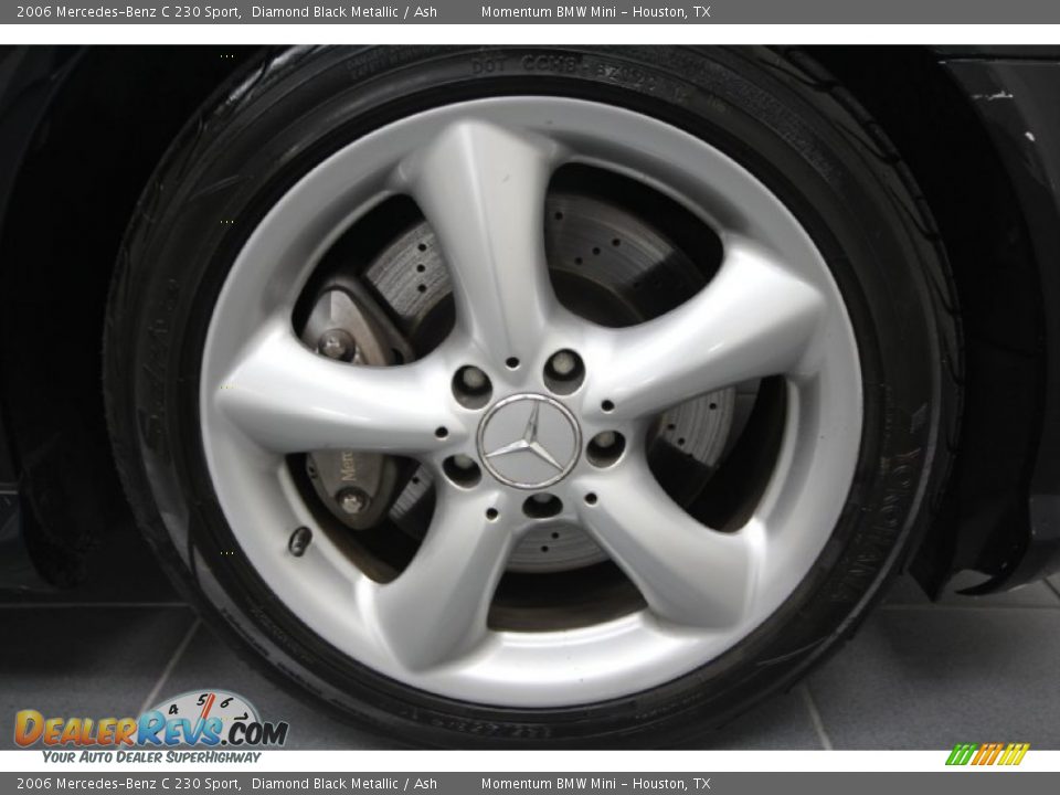 2006 Mercedes-Benz C 230 Sport Diamond Black Metallic / Ash Photo #9