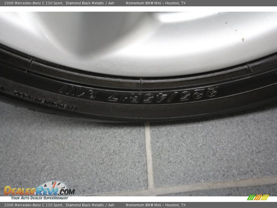 2006 Mercedes-Benz C 230 Sport Diamond Black Metallic / Ash Photo #11