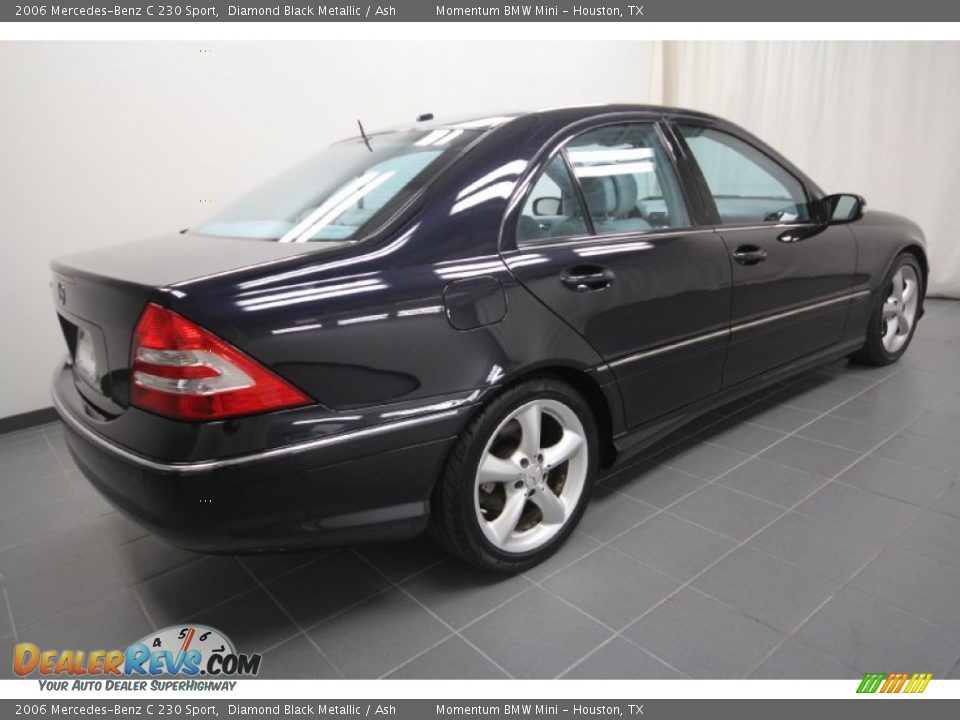 2006 Mercedes-Benz C 230 Sport Diamond Black Metallic / Ash Photo #12