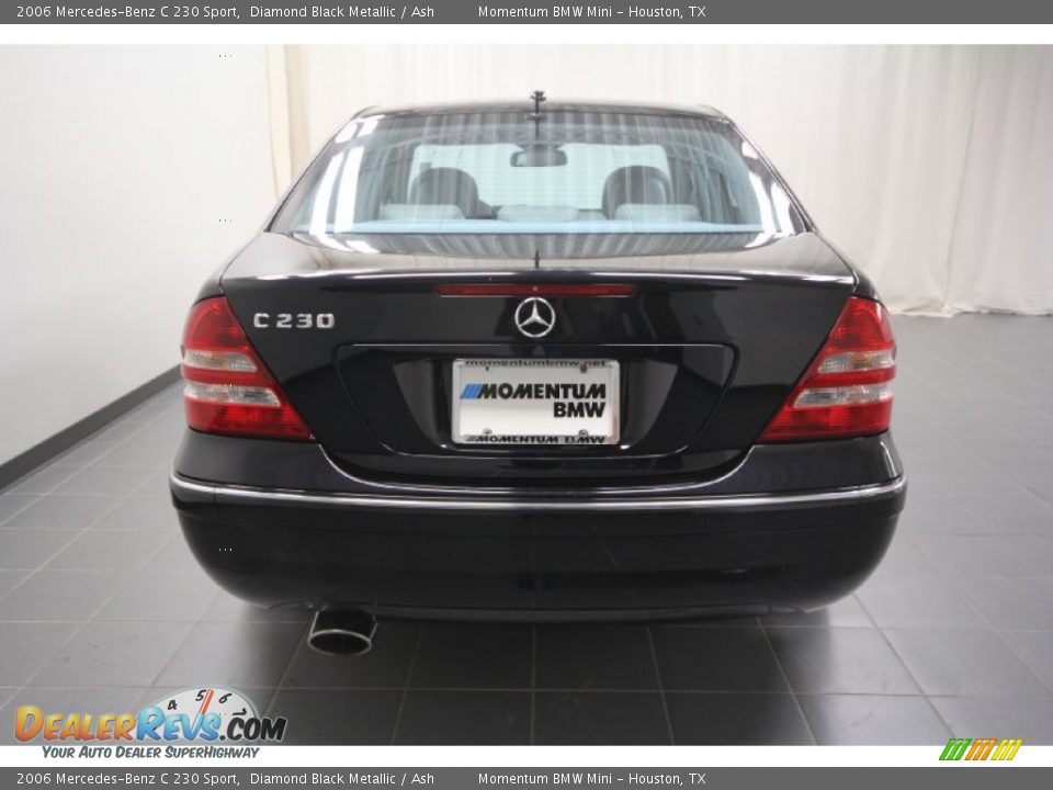 2006 Mercedes-Benz C 230 Sport Diamond Black Metallic / Ash Photo #13