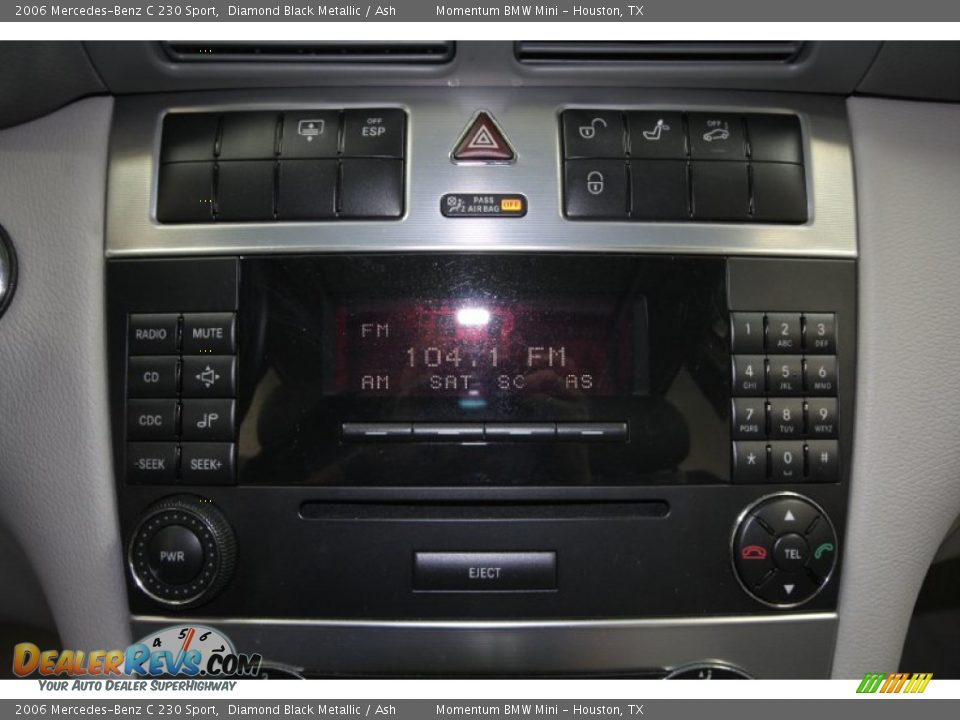 2006 Mercedes-Benz C 230 Sport Diamond Black Metallic / Ash Photo #23