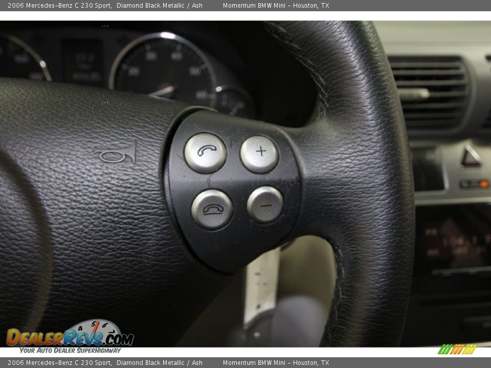 2006 Mercedes-Benz C 230 Sport Diamond Black Metallic / Ash Photo #27