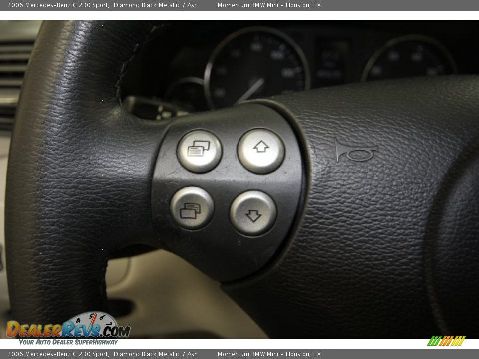2006 Mercedes-Benz C 230 Sport Diamond Black Metallic / Ash Photo #28