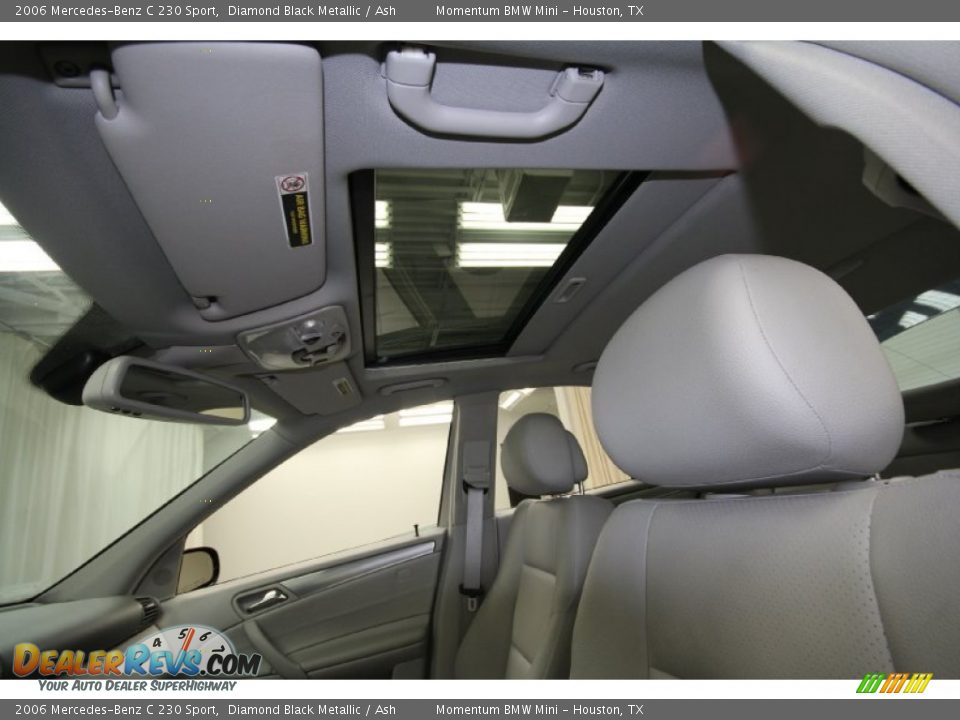 2006 Mercedes-Benz C 230 Sport Diamond Black Metallic / Ash Photo #29