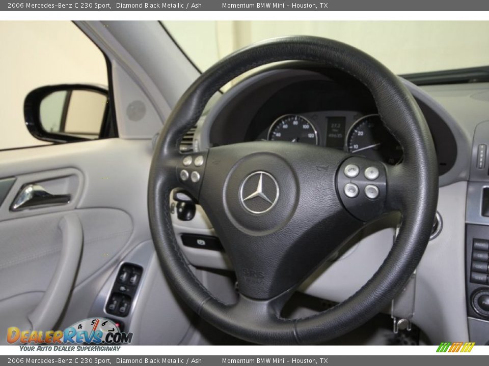 2006 Mercedes-Benz C 230 Sport Diamond Black Metallic / Ash Photo #32