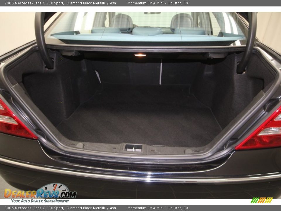 2006 Mercedes-Benz C 230 Sport Diamond Black Metallic / Ash Photo #34