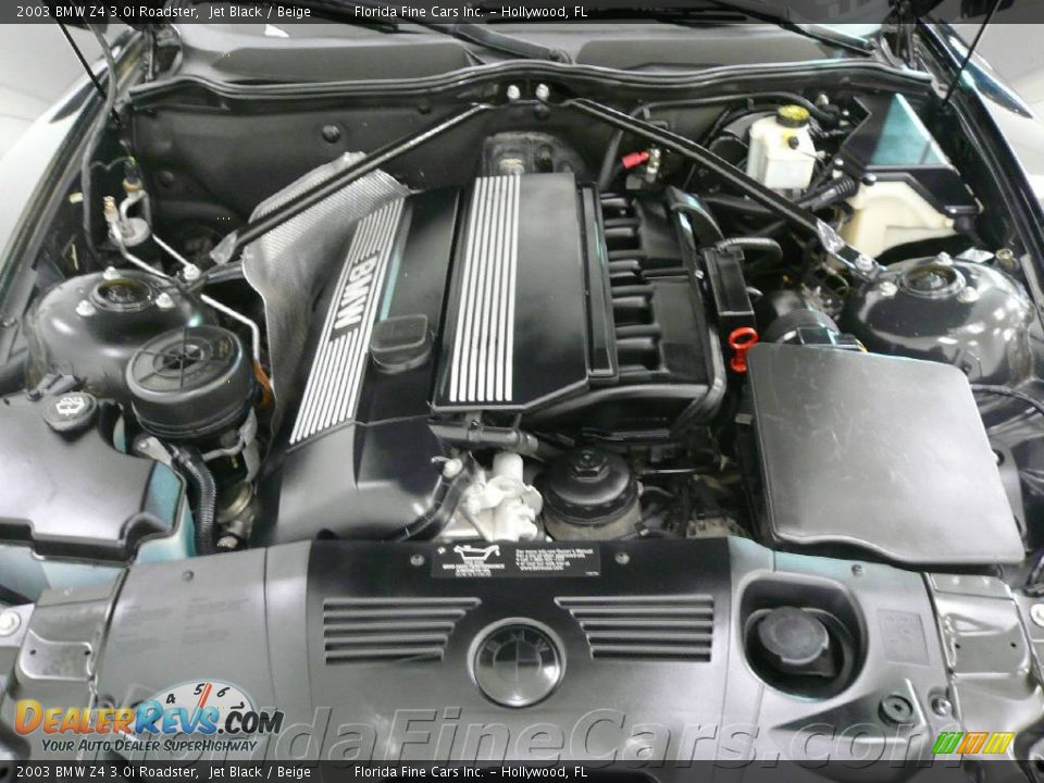 2003 BMW Z4 3.0i Roadster Jet Black / Beige Photo #10