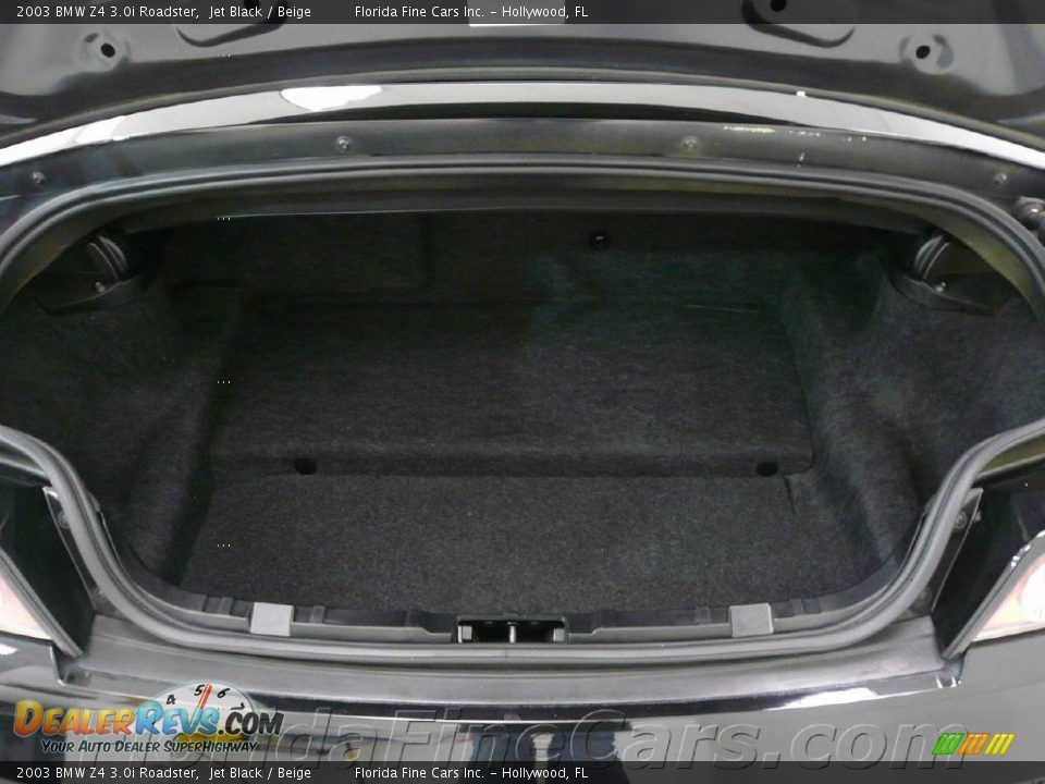 2003 BMW Z4 3.0i Roadster Jet Black / Beige Photo #11